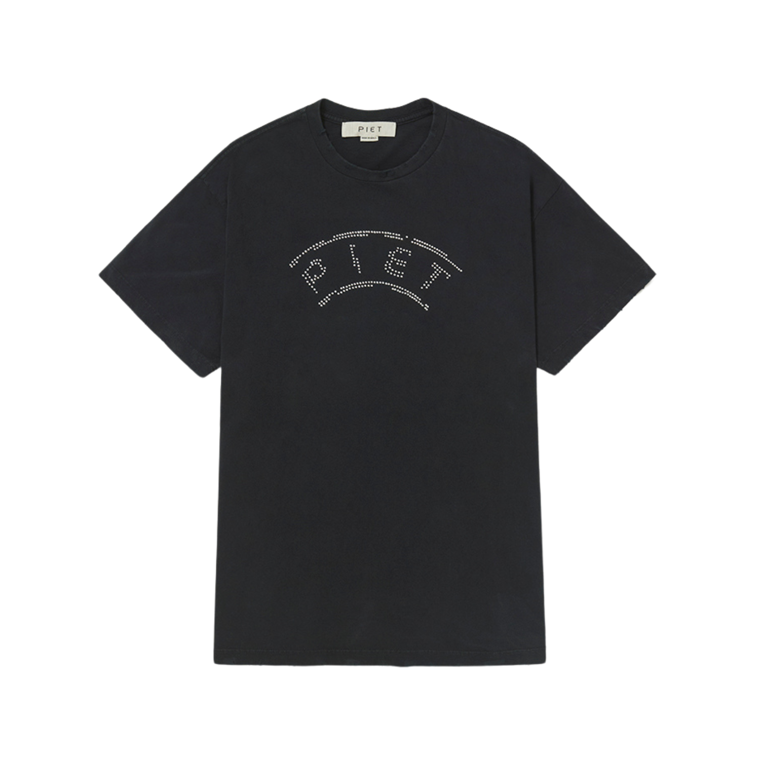 Camiseta Piet UEFA Distressed - Vintage/Preto