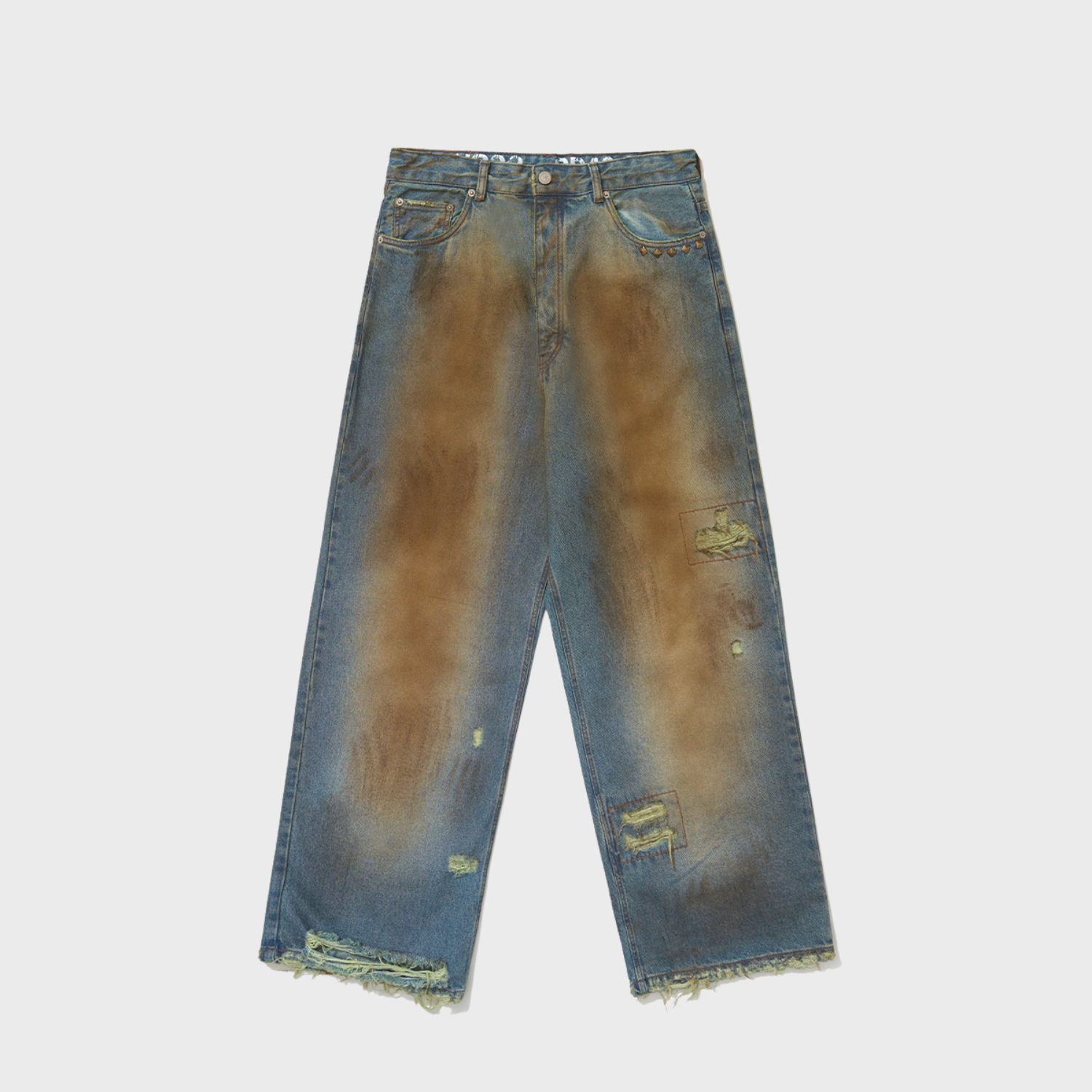 CALÇA PIET TRASHED DENIM - AZUL