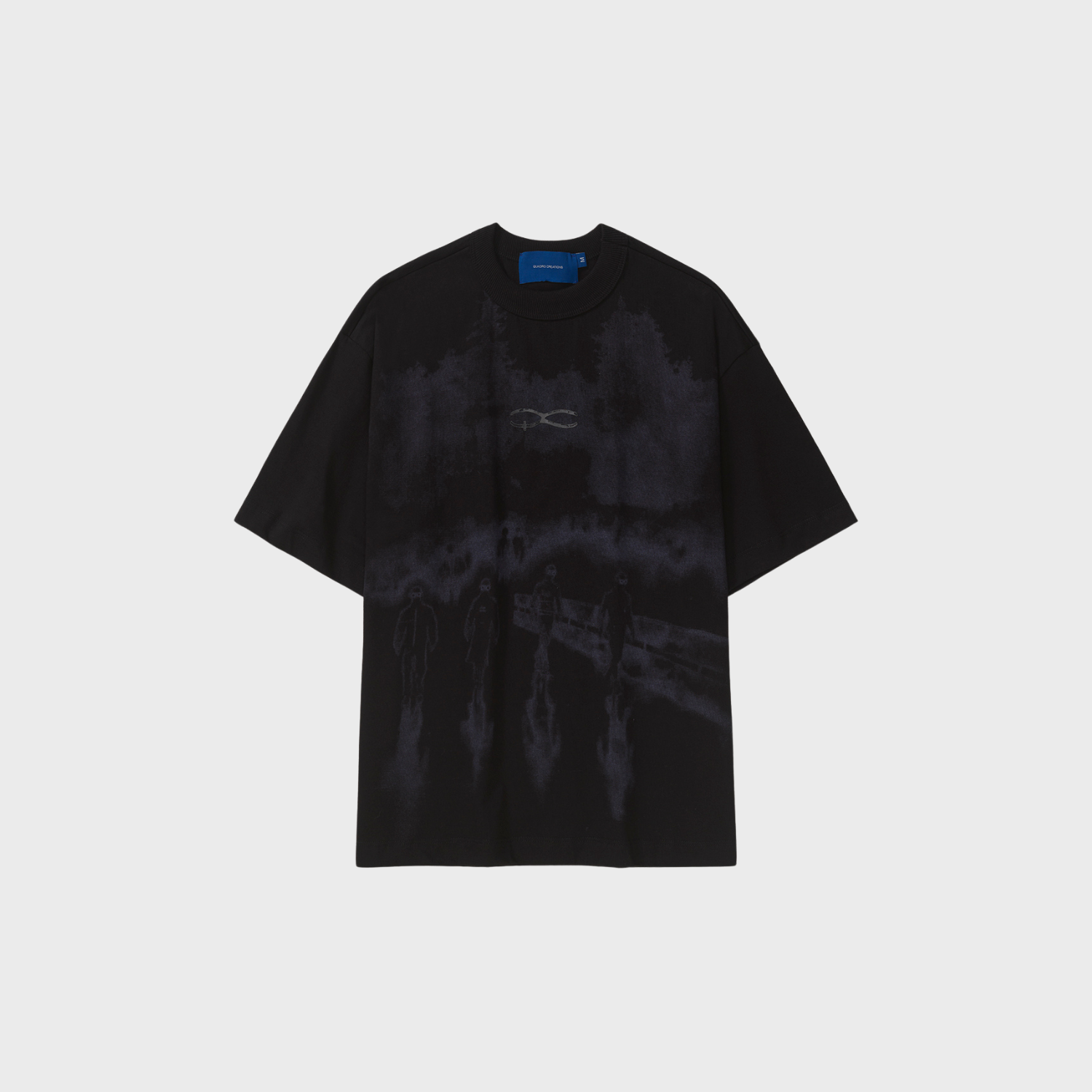 Camiseta Quadro Creations Paint Boxy - Black