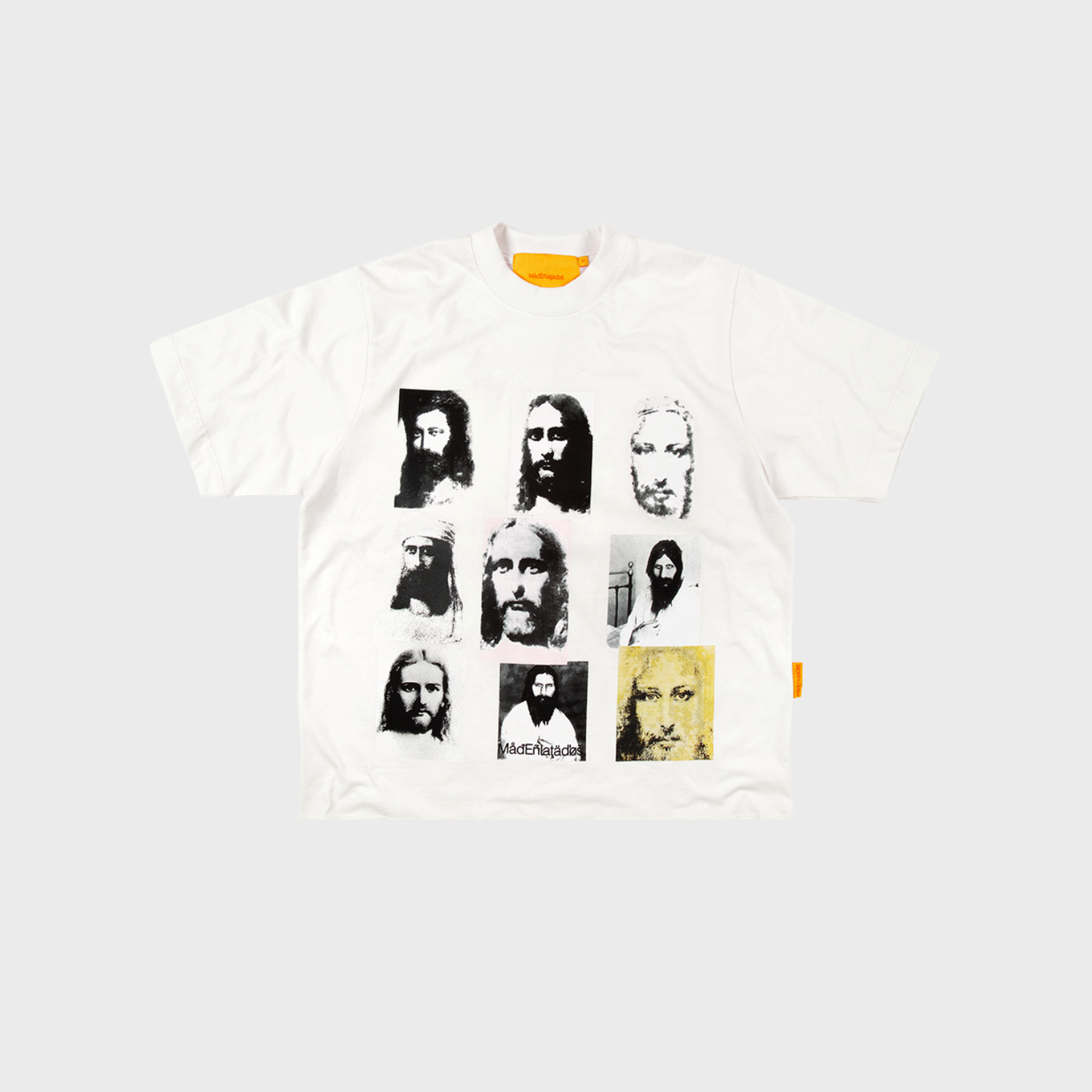 CAMISETA MAD ENLATADOS BOXY ENIGMA DE CRISTO - OFF WHITE