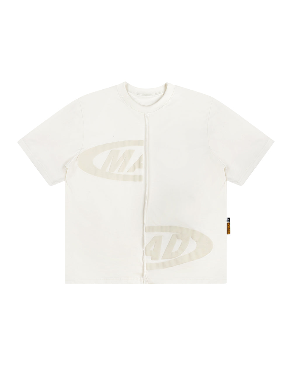 Camiseta Mad Enlatados Portal Bordada - Off White