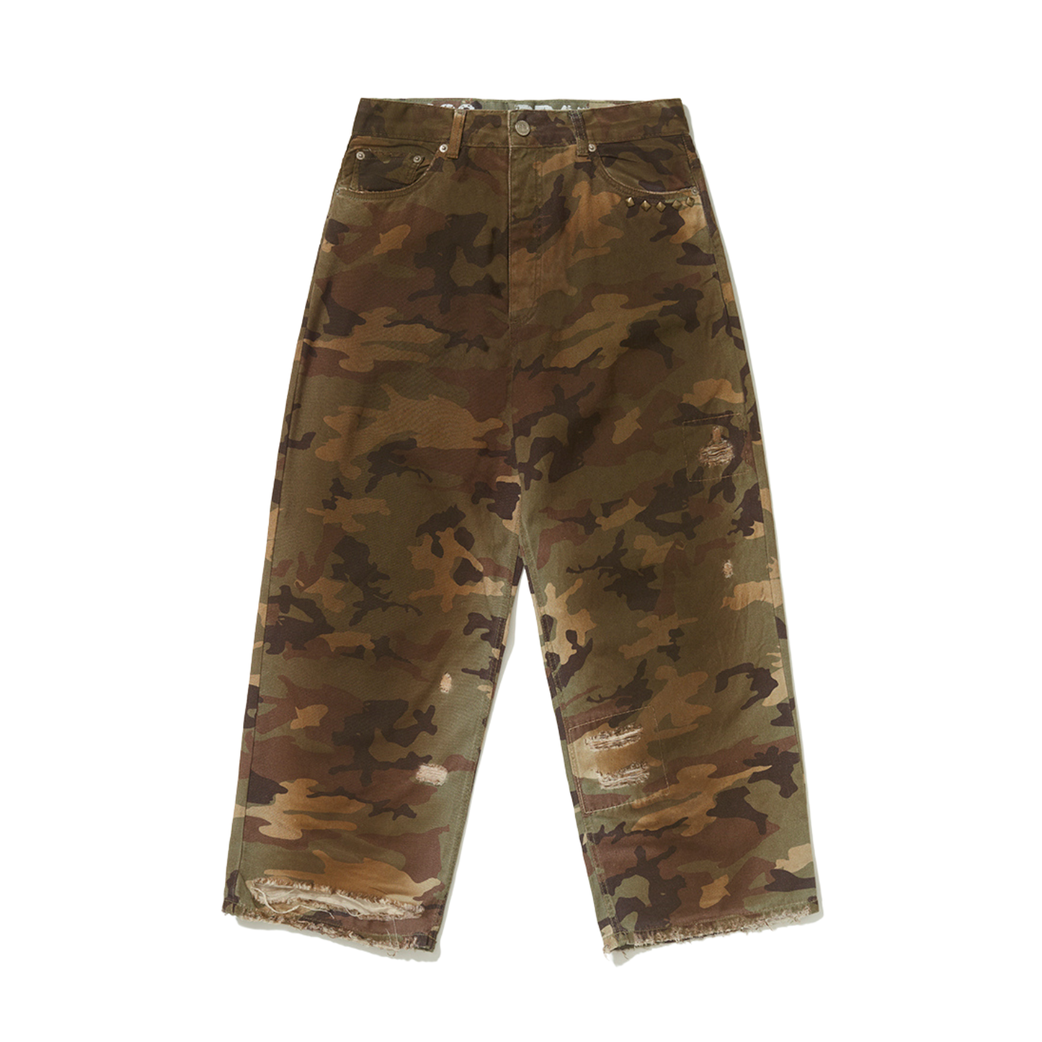Calça Piet Distressed Camo Oversized - Camo Print