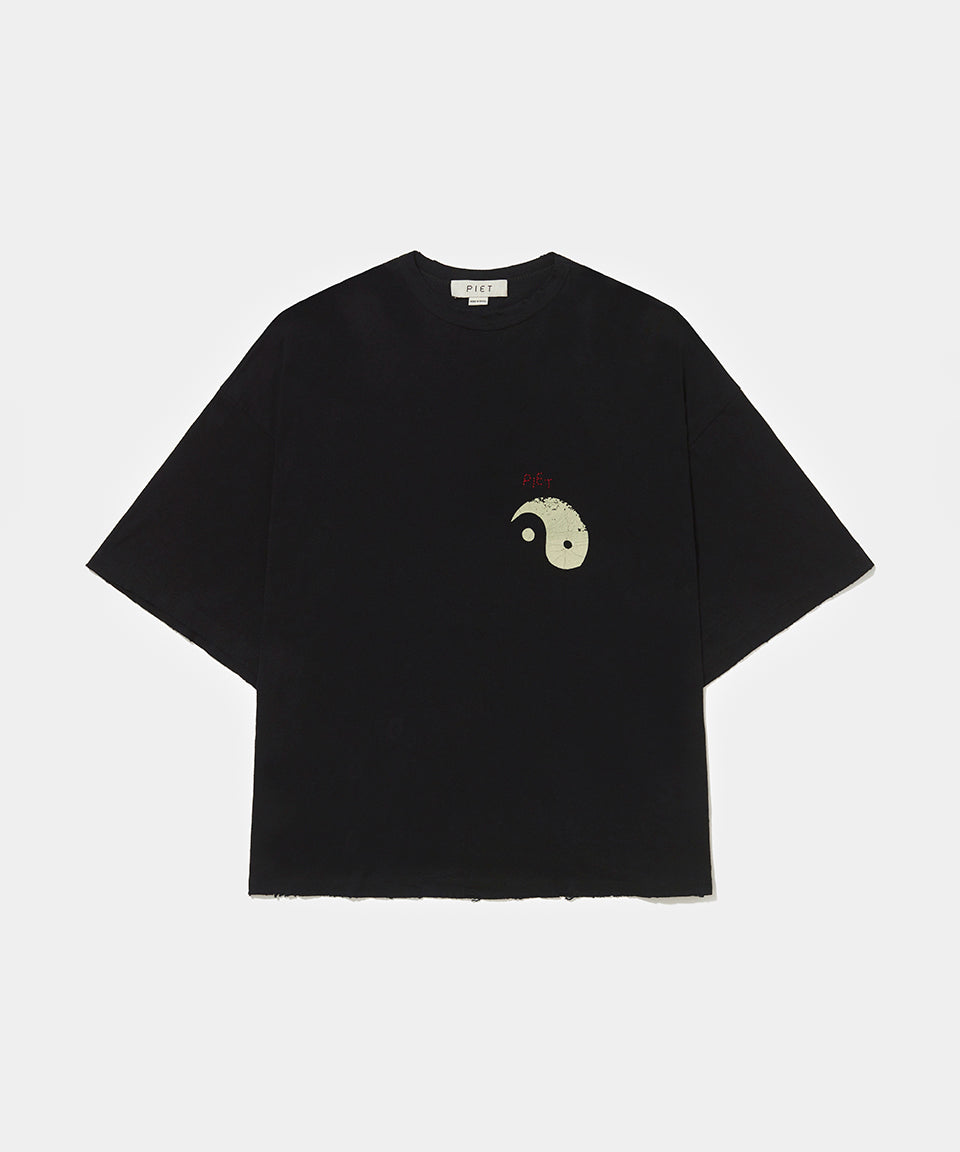 Camiseta Piet Electronic Mantra Supersized - Recreational Experiment | Black