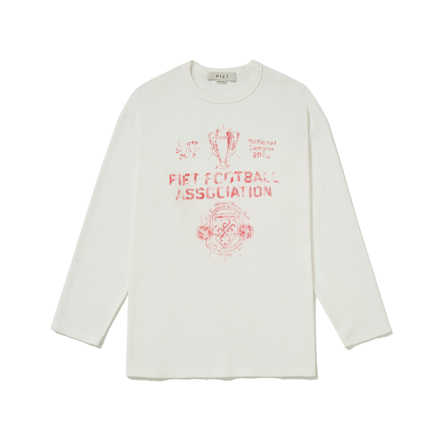 Camiseta Piet Football Association Long Sleeve - Bone White