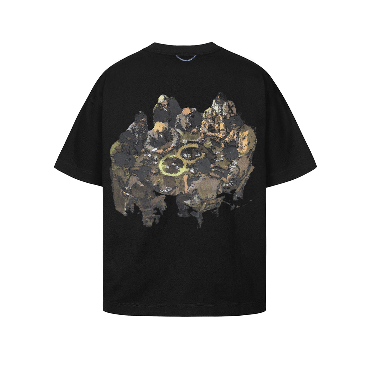Camiseta Quadro Creations Reunião Boxy - Preto
