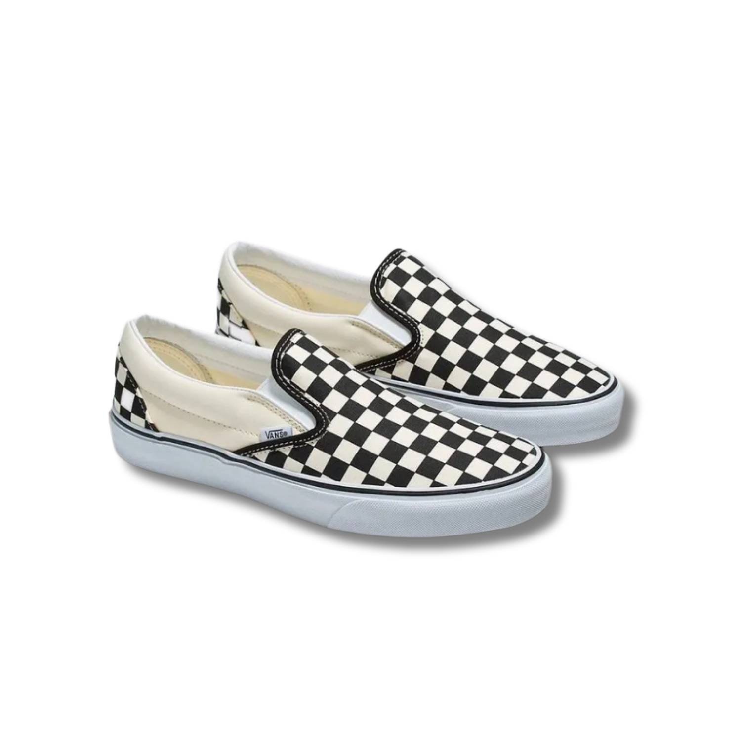 Tênis Vans Classic Slip-On Black White - VNB00EYEBWW