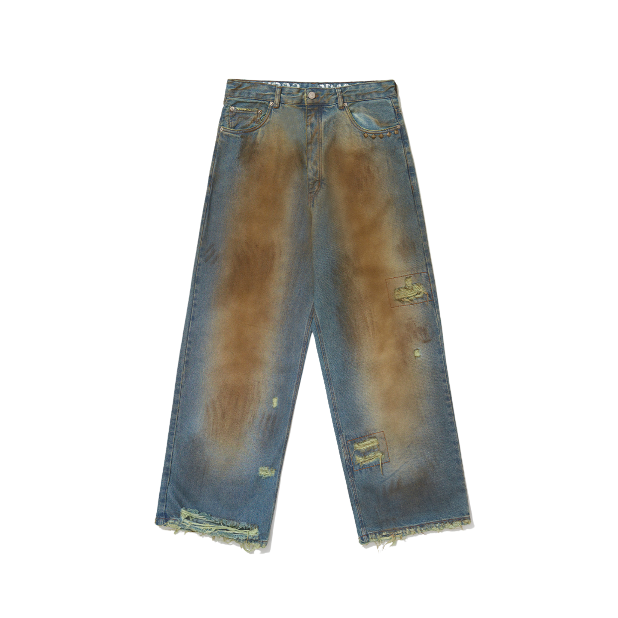CALÇA PIET TRASHED DENIM - AZUL