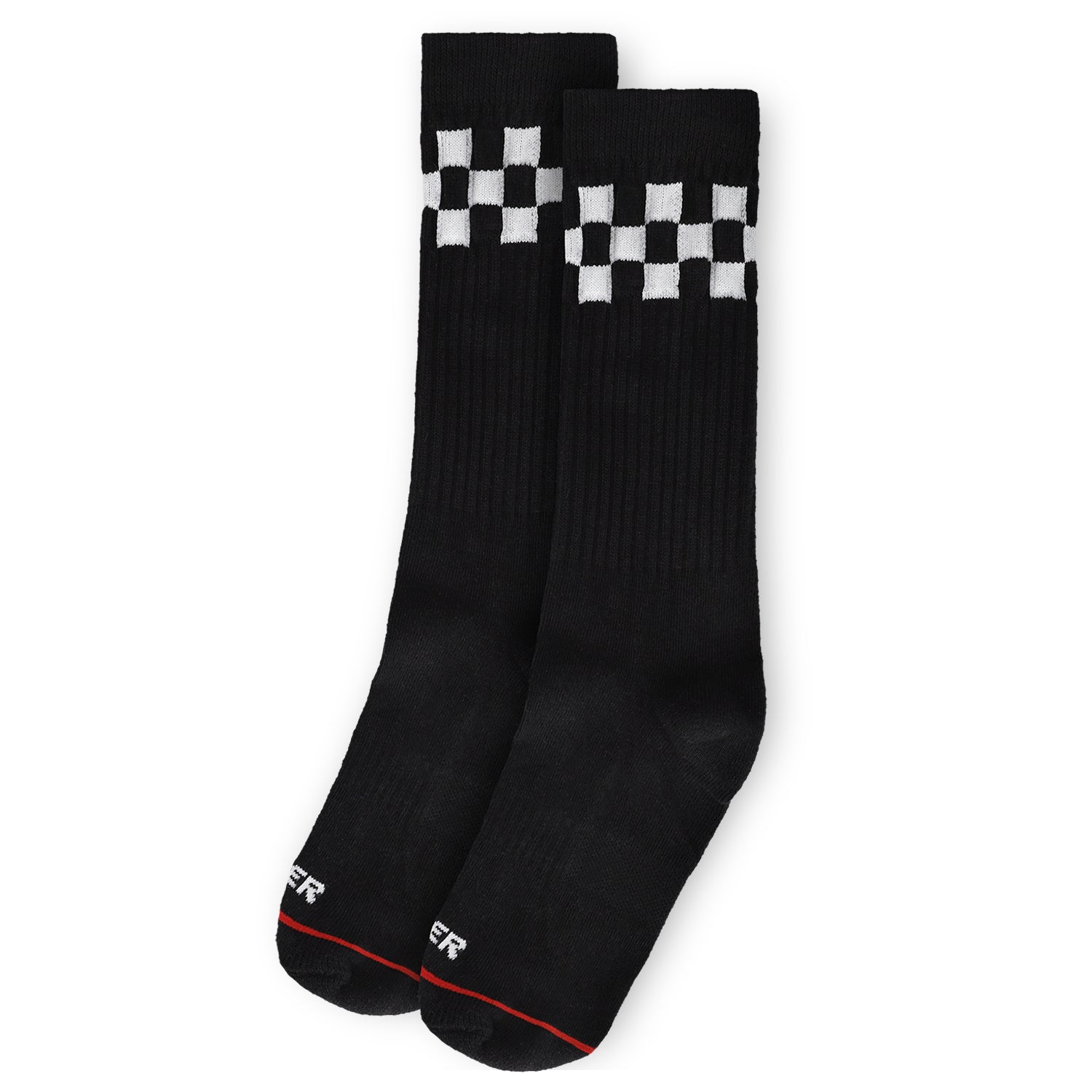 Meia Quiver Chess Long Xadrez - Preto