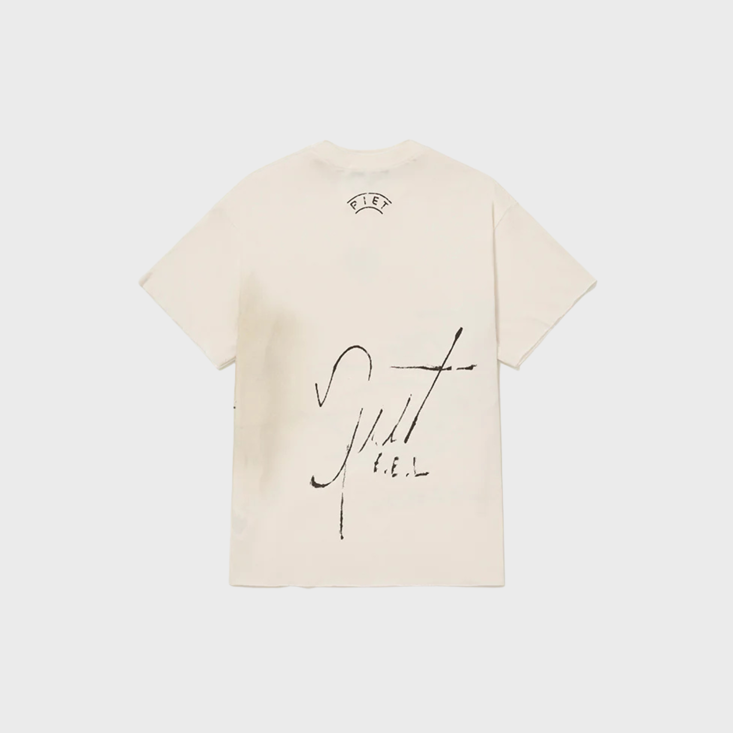 Camiseta Piet Autograph Raw Edge - Bone White
