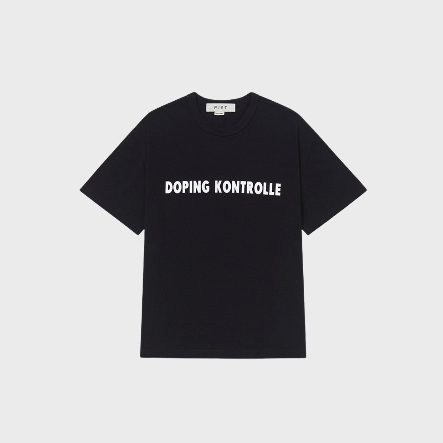 Camiseta Piet Doping Kontrolle - Black