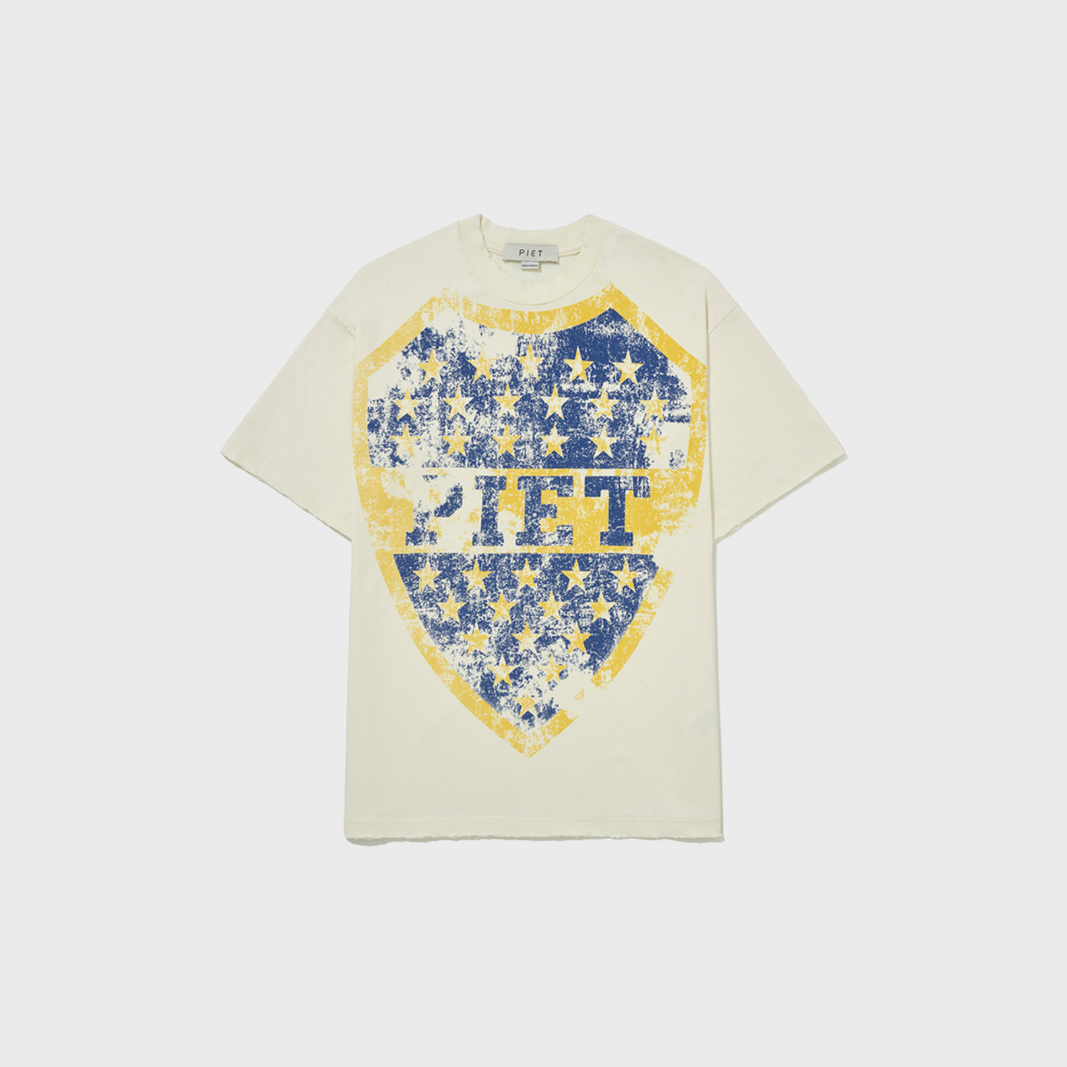Camiseta Piet Emblem Relaxed - Bone White