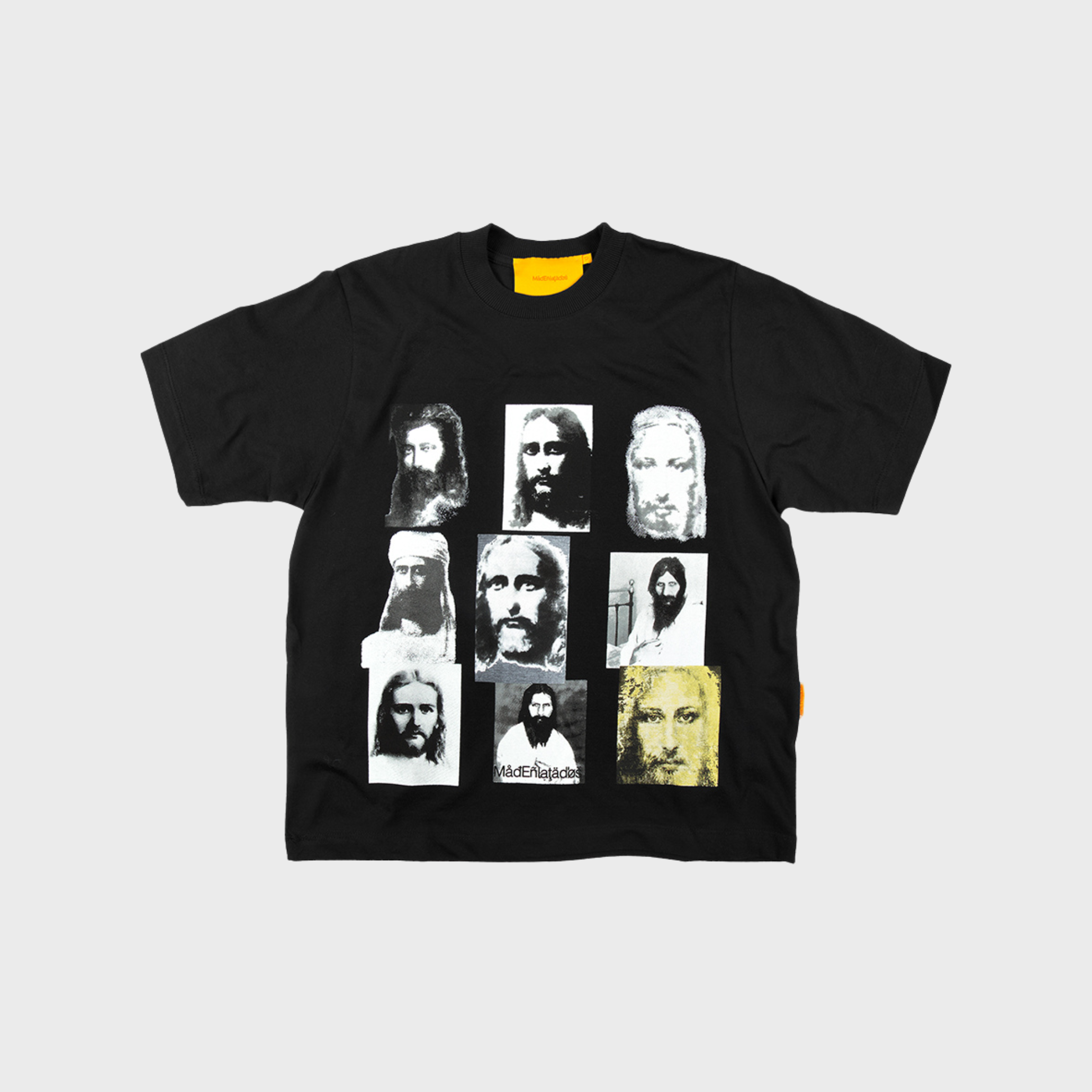 CAMISETA MAD ENLATADOS BOXY ENIGMA DE CRISTO - PRETO