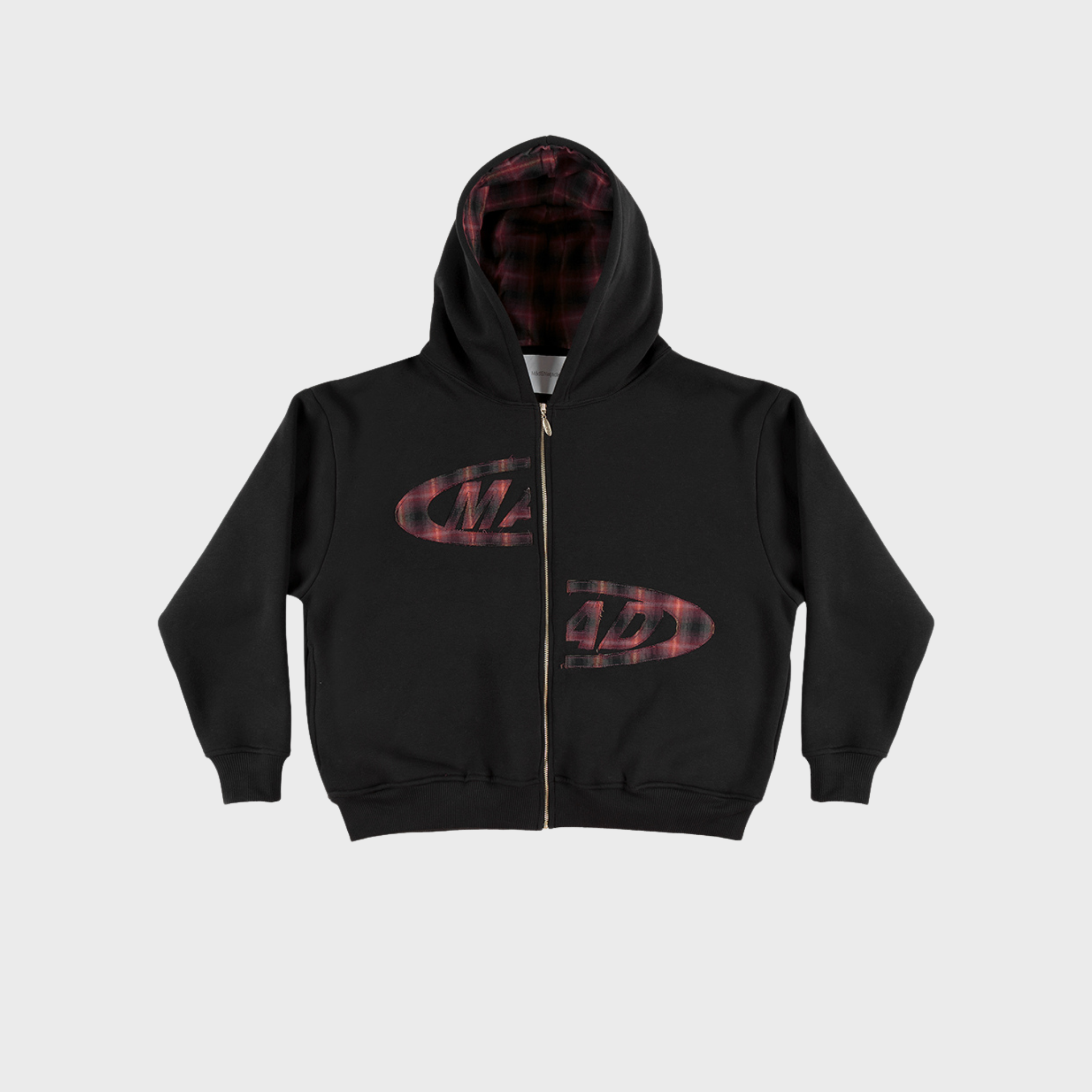 BLUSA MOLETOM MAD ENLATADOS PORTAL XADREZ - PRETO