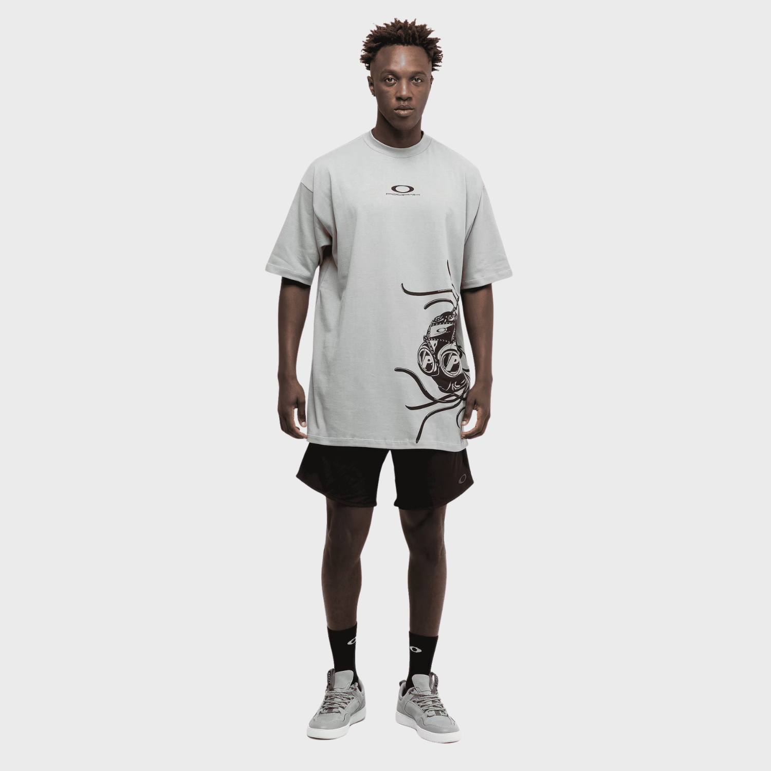 Camiseta Oakley x Podpah Medusa - Terrain Grey