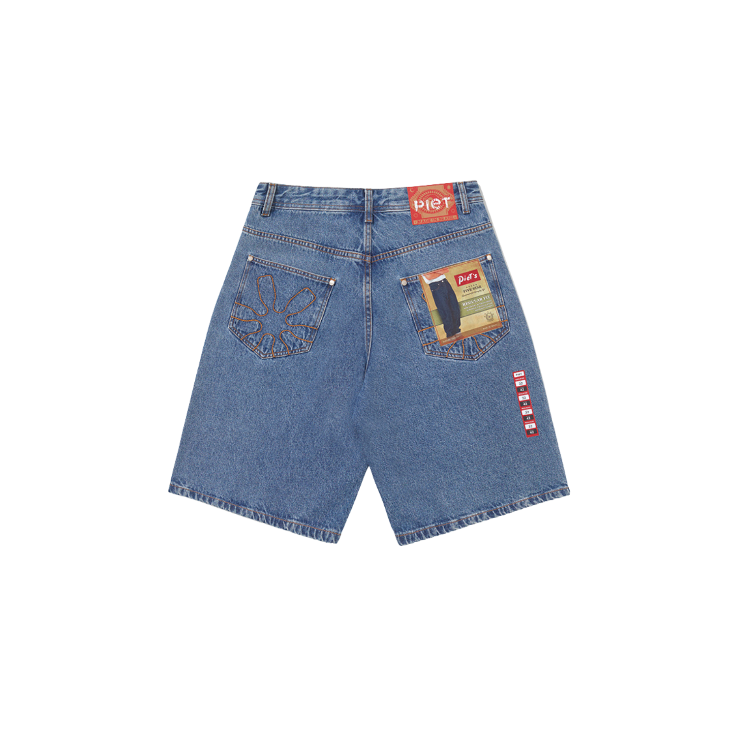 BERMUDA BRAND NEW SHORTS WASHED DENIN