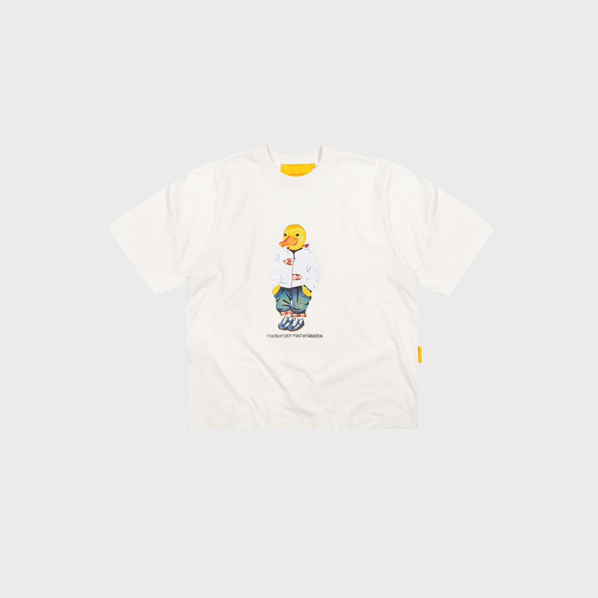 CAMISETA MAD ENLATADOS BOXY MADSON - OFF WHITE