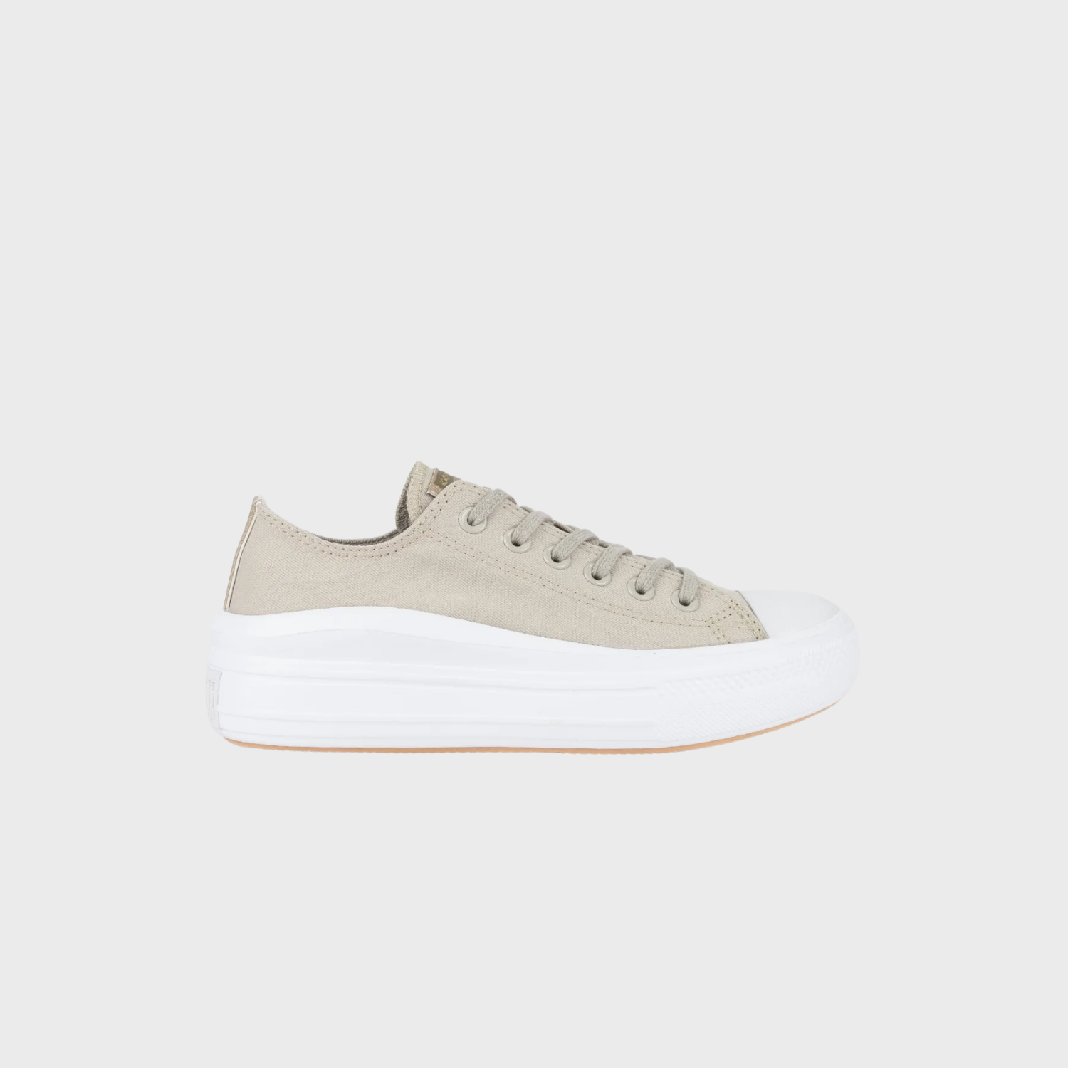 Tênis Converse Chuck Taylor All Star Move Ox Authentic Glam Bege Ouro - CT16160001