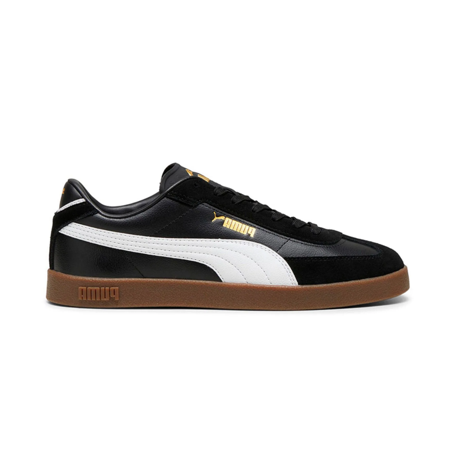 Tênis Puma Club II - Black/White/Gold